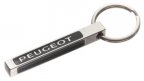 Брелок для ключей Peugeot Metall Stick Keyring, Silver/Black