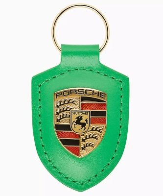 Брелок для ключей с гербом Porsche Crest Keyring, Python Green