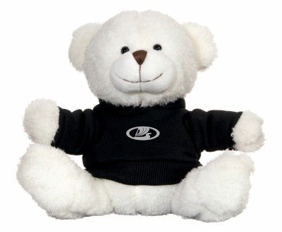 Плюшевый медведь Lada Plush Toy Bear, White/Black