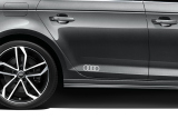 Декоративная пленка-наклейка на кузов - кольца Audi Rings Decals, floret silver NM2, артикул 8W0064317B