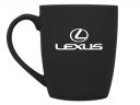 Фарфоровая кружка Lexus Logo Mug, Soft-touch, 360ml, Black/White