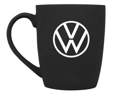 Фарфоровая кружка Volkswagen Logo Mug, Soft-touch, 360ml, Black/White