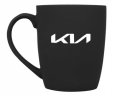 Фарфоровая кружка Kia Logo Mug, Soft-touch, 360ml, Black/White