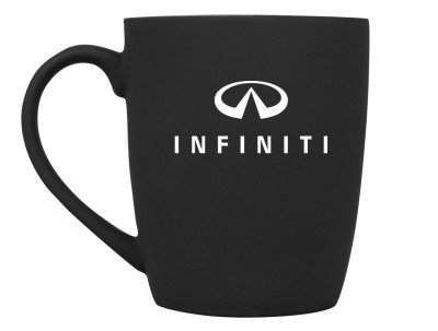 Фарфоровая кружка Infiniti Logo Mug, Soft-touch, 360ml, Black/White