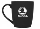 Фарфоровая кружка Skoda Logo Mug, Soft-touch, 360ml, Black/White