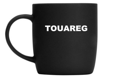 Фарфоровая кружка Volkswagen Touareg Mug, Soft-touch, 350ml, Black/White