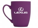 Фарфоровая кружка Lexus Logo Mug, Soft-touch, 360ml, Purple/White