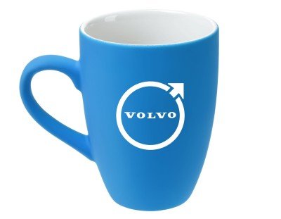 Керамическая кружка Volvo Logo Mug, Soft-touch, 320ml, Blue/White