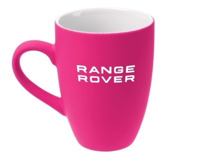 Керамическая кружка Range Rover Mug, Soft-touch, 320ml, Pink/White