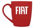 Фарфоровая кружка Fiat Logo Mug, Soft-touch, 360ml, Red/White
