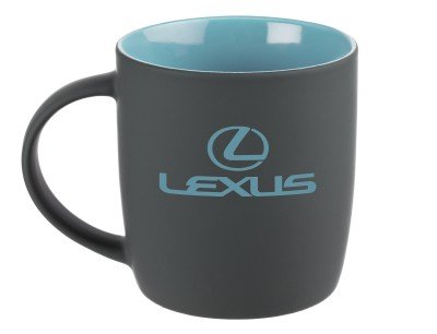 Фарфоровая кружка Lexus Mug, Soft-touch, 350ml, Grey/Blue