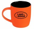 Фарфоровая кружка Land Rover Logo Mug, Soft-touch, 350ml, Orange/Black