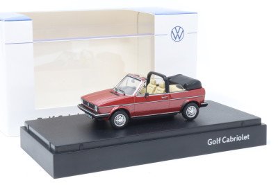 Масштабная модель Volkswagen Golf 1 Cabriolet, Scale 1:43, Indian Red