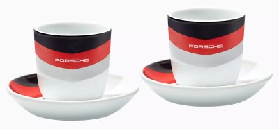 Набор из двух чашек для эспрессо Porsche Collector's Espresso Duo No. 6 – Motorsport