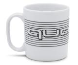 Фарфоровая кружка Audi quattro mug, white/black, артикул 3292200200