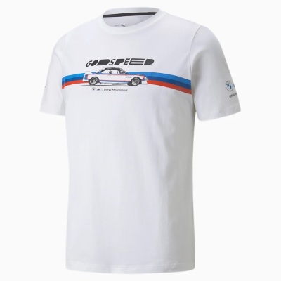 Мужская футболка BMW M Motorsport God Speed T-shirt, white, men