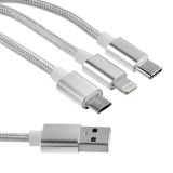 Универсальный кабель 3 в 1 Porsche Charging USB Cable 3in1, артикул 9J107A250A