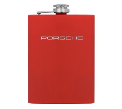 Фляжка Porsche Flask, Stainless Steel, Soft-touch Coating, Red