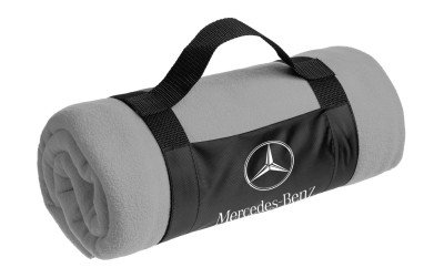 Флисовый плед Mercedes-Benz Star Logo Fleece Blanket, Grey