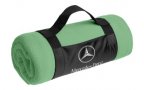 Флисовый плед Mercedes-Benz Star Logo Fleece Blanket, Light Green