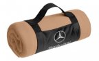 Флисовый плед Mercedes-Benz Star Logo Fleece Blanket, Beige