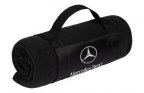 Флисовый плед Mercedes-Benz Star Logo Fleece Blanket, Black