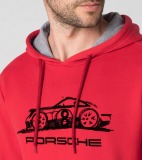 Мужская толстовка Porsche Men's Hoodie Essential, Red, артикул WAP7220XS0NPOR