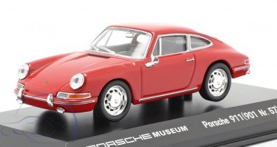 Модель автомобиля Porsche 911 (901 Nr.57) - 1964, Scale 1:43, Signal Red