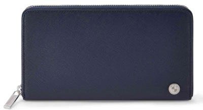 Женское кожаное портмоне BMW Wallet, Horizontal, Ladies, Fashion, Blue NM