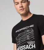 Футболка унисекс Porsche Weissach T-shirt - Essential Collection, Unisex, Black, артикул WAP67200S0PESS