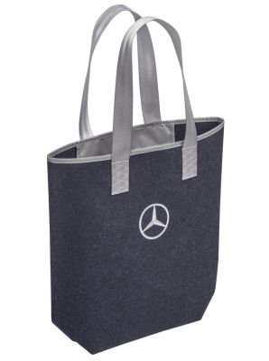 Сумка для покупок Mercedes Star Shopping Bag, Dark Blue/Grey