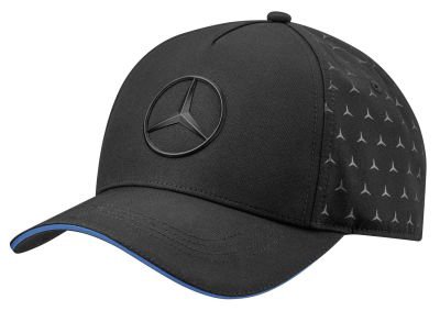 Бейсболка Mercedes EQ Cap, Black/Electric blue