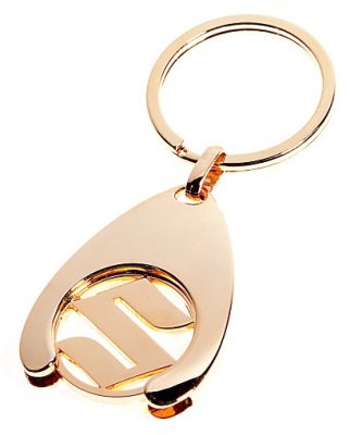 Брелок Suzuki Key Ring Wordmark Logo, Gold