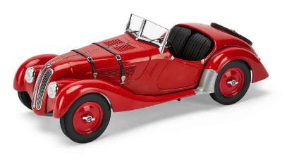 Масштабная модель ретро-автомобиля BMW 328 Roadster (1936), Red, 1:18 Scale