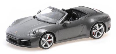 Модель автомобиля Porsche 911 Carrera 4S Cabriolet, 1:18, Grey