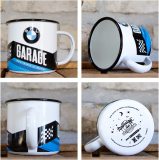 Стальная эмалированная кружка BMW Garage Enamel Mug, Nostalgic Art, 360ml, артикул NA43216