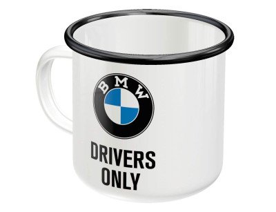 Стальная эмалированная кружка BMW Drivers Only Enamel Mug, Nostalgic Art, 360ml