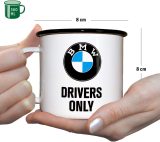 Стальная эмалированная кружка BMW Drivers Only Enamel Mug, Nostalgic Art, 360ml, артикул NA43210