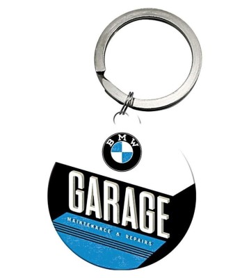 Стальной брелок BMW Garage Round Keyring, Nostalgic Art