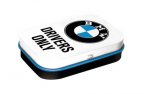 Металлическая коробка BMW Drivers Only Mint Box, White, Nostalgic Art