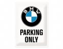 Металлическая пластина BMW Parking Only Tin Sign, 30x40, Nostalgic Art