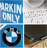 Металлическая пластина BMW Parking Only Tin Sign, 15x20, Nostalgic Art, артикул NA26177