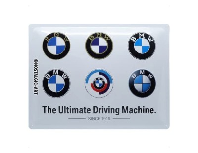 Металлическая пластина BMW The Ultimate Driving Machine Tin Sign, 30x40, Nostalgic Art