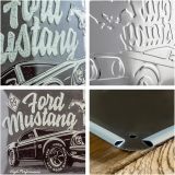 Металлическая пластина Ford Mustang The Boss Tin Sign, 30x40, Nostalgic Art, артикул NA23311