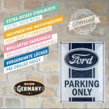 Металлическая пластина Ford Parking Only Tin Sign, 30x40, Nostalgic Art, артикул NA23339