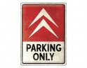 Металлическая пластина Citroen Parking Only Tin Sign, 30x40, Nostalgic Art
