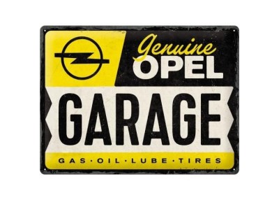 Металлическая пластина OPEL Garage Tin Sign, 30x40, Nostalgic Art