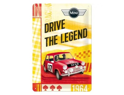 Металлическая пластина MINI Drive The Legend Tin Sign, 20x30, Nostalgic Art