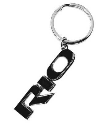 Металлический брелок с кольцом Kia Rio Metall Keyring, Silver-Black