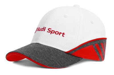 Детская бейсболка Audi Sport Baseball Cap, Infants, white/grey/red